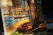 Mark N Brown Plein Air Live Art Painting Fine Art In Waikiki Honolulu 2 26