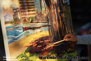 Mark N Brown Plein Air Live Art Painting Fine Art In Waikiki Honolulu 2 27