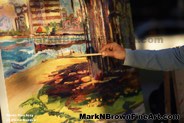 Mark N Brown Plein Air Live Art Painting Fine Art In Waikiki Honolulu 2 29