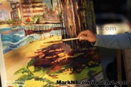 Mark N Brown Plein Air Live Art Painting Fine Art In Waikiki Honolulu 2 30
