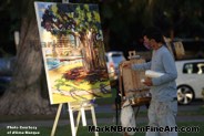 Mark N Brown Plein Air Live Art Painting Fine Art In Waikiki Honolulu 2 35