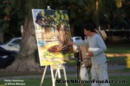 Mark N Brown Plein Air Live Art Painting Fine Art In Waikiki Honolulu 2 36