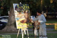 Mark N Brown Plein Air Live Art Painting Fine Art In Waikiki Honolulu 2 37