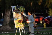Mark N Brown Plein Air Live Art Painting Fine Art In Waikiki Honolulu 2 47