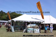 Hawaiii Artist Mark Brown's artwork on display at Haleiwa Arts Festival 2009 North Shore