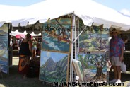 Lots of great Hawaii art for sale by Mark Brown at the North Shore's Haleiwa Arts Festival 2009