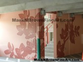 Hosoi Floral Mural By Hawaii Artist Mark N Brown 19