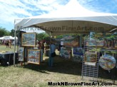 Showcasing Mark N. Brown's Hawaiian Plein Air Art at the Haleiwa Arts Festival 2014