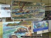 Mark N. Brown's Plein Airt artwork for sale at the Haleiwa Arts Festival