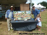 Lots of Hawaii art lovers come and say hello to Mark N. Brown