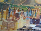 Want a unique way to capture your wedding? Contact Mark N. Brown for a live-on site art painting