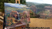 The lovely Waimea Canyon as captured by Hawaii's premier Plein Air artist Mark N Brown