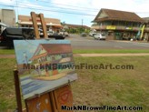 Mark N Brown's Plein air creation captures this town's character perfectly!