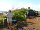 Creating Plein Air artwork inspired by Kauai's lovely views