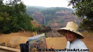 The great views of Waimea Canyon gets Mark N Brown's creative juices flowing!