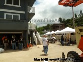 Crews working on the home to be given to the lucky recipient on the TV show Hero's welcome