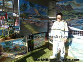 Lanikai Craft Fair Hawaii Artist Mark N Brown Plein Air Fine Art 03