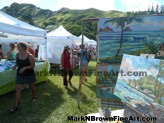 Lanikai Craft Fair Hawaii Artist Mark N Brown Plein Air Fine Art 08