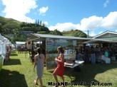 Lanikai Craft Fair Hawaii Artist Mark N Brown Plein Air Fine Art 11