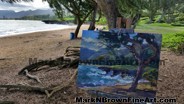 Hawaii Artist Mark N Brown Hawaiian Plein Air Fine Art Painting Honolulu Nov Dec 2014 Photos 08