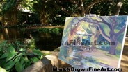 Hawaii Artist Mark N Brown Hawaiian Plein Air Fine Art Painting Honolulu Nov Dec 2014 Photos 15