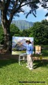 Hawaii Artist Mark N Brown Hawaiian Plein Air Fine Art Painting Honolulu Nov Dec 2014 Photos 20