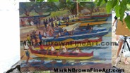 Hawaii Artist Mark N Brown Hawaiian Plein Air Fine Art Painting Honolulu Nov Dec 2014 Photos 22