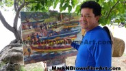 Hawaii Artist Mark N Brown Hawaiian Plein Air Fine Art Painting Honolulu Nov Dec 2014 Photos 23
