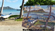 Hawaii Artist Mark N Brown Hawaiian Plein Air Fine Art Painting Honolulu Nov Dec 2014 Photos 24