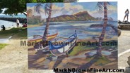 Hawaii Artist Mark N Brown Hawaiian Plein Air Fine Art Painting Honolulu Nov Dec 2014 Photos 25