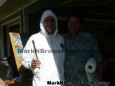 Hawaii artist Mark N Brown had a great time at the Lanikai Woes Day parade