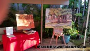 Mark N. Brown's Plein Air painting on display and ready for auction!