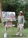 Hawaii Artist Mark N Brown Hawaiian Plein Air Fine Art Painting Honolulu January 2015 Photos 03