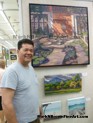 Hawaii Artist Mark N Brown Hawaiian Plein Air Fine Art Painting Honolulu January 2015 Photos 04