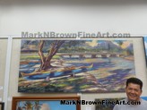 Hawaii Artist Mark N Brown Hawaiian Plein Air Fine Art Painting Honolulu January 2015 Photos 05