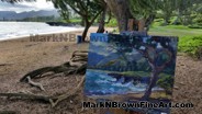 Hawaii Artist Mark N Brown Hawaiian Plein Air Fine Art Painting Honolulu January 2015 Photos 08