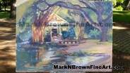 Hawaii Artist Mark N Brown Hawaiian Plein Air Fine Art Painting Honolulu January 2015 Photos 18