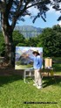 Hawaii Artist Mark N Brown Hawaiian Plein Air Fine Art Painting Honolulu January 2015 Photos 22