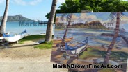 Hawaii Artist Mark N Brown Hawaiian Plein Air Fine Art Painting Honolulu January 2015 Photos 26