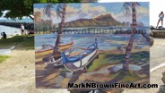 Hawaii Artist Mark N Brown Hawaiian Plein Air Fine Art Painting Honolulu January 2015 Photos 27
