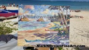 Hawaii Artist Mark N Brown Hawaiian Plein Air Fine Art Painting Honolulu January 2015 Photos 32