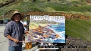 Hawaii Artist Mark N Brown Hawaiian Plein Air Fine Art Painting Honolulu January 2015 Photos 33