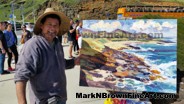 Hawaii Artist Mark N Brown Hawaiian Plein Air Fine Art Painting Honolulu January 2015 Photos 34
