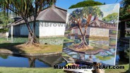 Hawaii Artist Mark N Brown Hawaiian Plein Air Fine Art Painting Honolulu January 2015 Photos 39