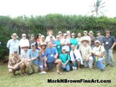 Photo Of The 25 Artists<br>The 25 artists who participated in 2015 Maui Plein Air Painting invitational.