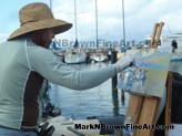 Mark N. Brown Painting During The Lahaina Quick Draw On 2/20<br>Mark N. Brown painting during the Lahaina Quick draw on 2/20/15.