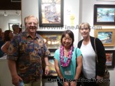 Maryland Artist Hui  Lai Chong With Patrons<br>Maryland artist Hui Lai Chong with patrons. Hui won 