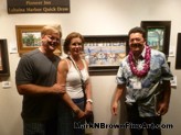 Mark N. Brown With Art Patrons And New Owners Of Quick Draw Painting 