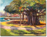 07 - Queens Beach Waikiki - 4 - Hawaii Fine Art by Hawaii Artist Mark N. Brown