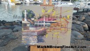 Hawaii Artist Mark N Brown Hawaiian Plein Air Fine Art Painting Honolulu 14